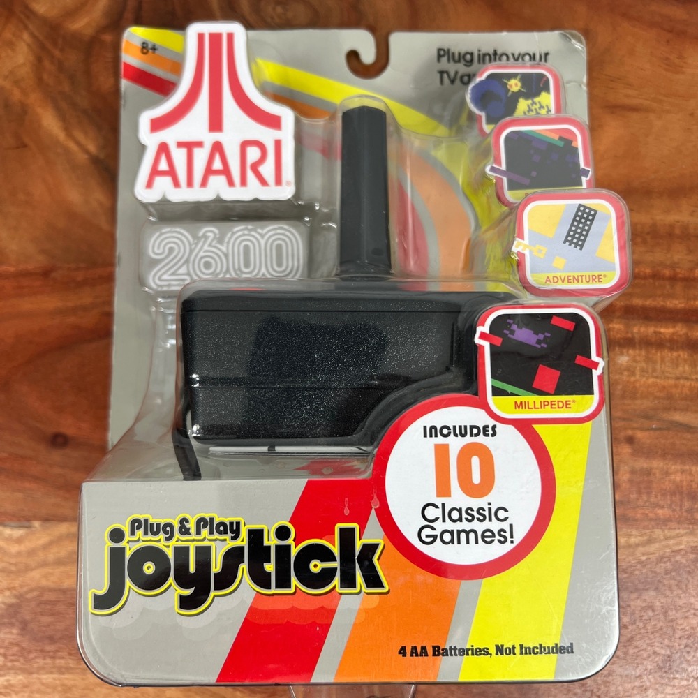 Atari‎ 2600 Plug & Play Joystick 10 Classic Games Retro TV Game Basic Fun 09560